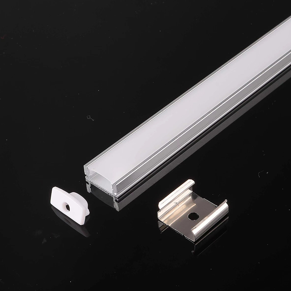 Profilé Aluminium en saillie pour ruban LED 12V/24V – 2 Mètre, Largeur :  20mm - Digilamp - Luminaires & Eclairage