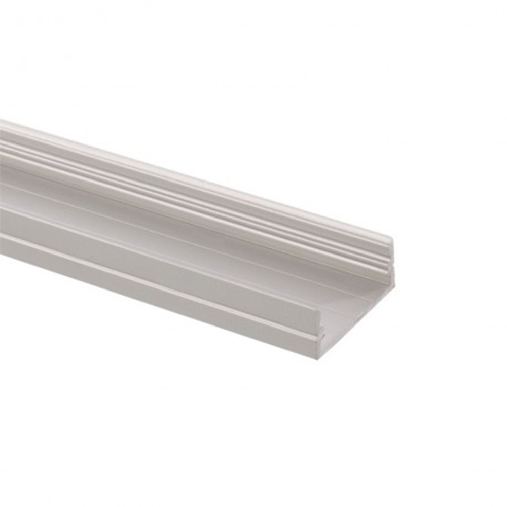 Profilé Aluminium en Saillie 1m avec Capot Translucide pour Rubans LED