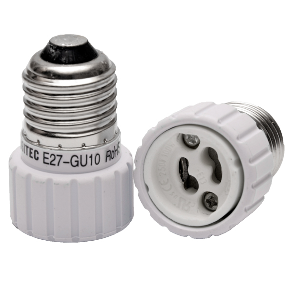 Adaptateur E27 pour ampoule GU10 - Digilamp - Luminaires & Eclairage
