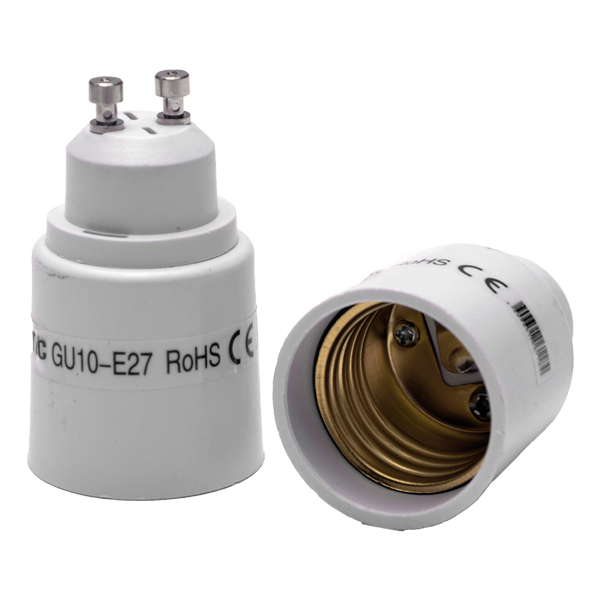 Adaptateur GU10 pour ampoule E27 - Digilamp - Luminaires & Eclairage