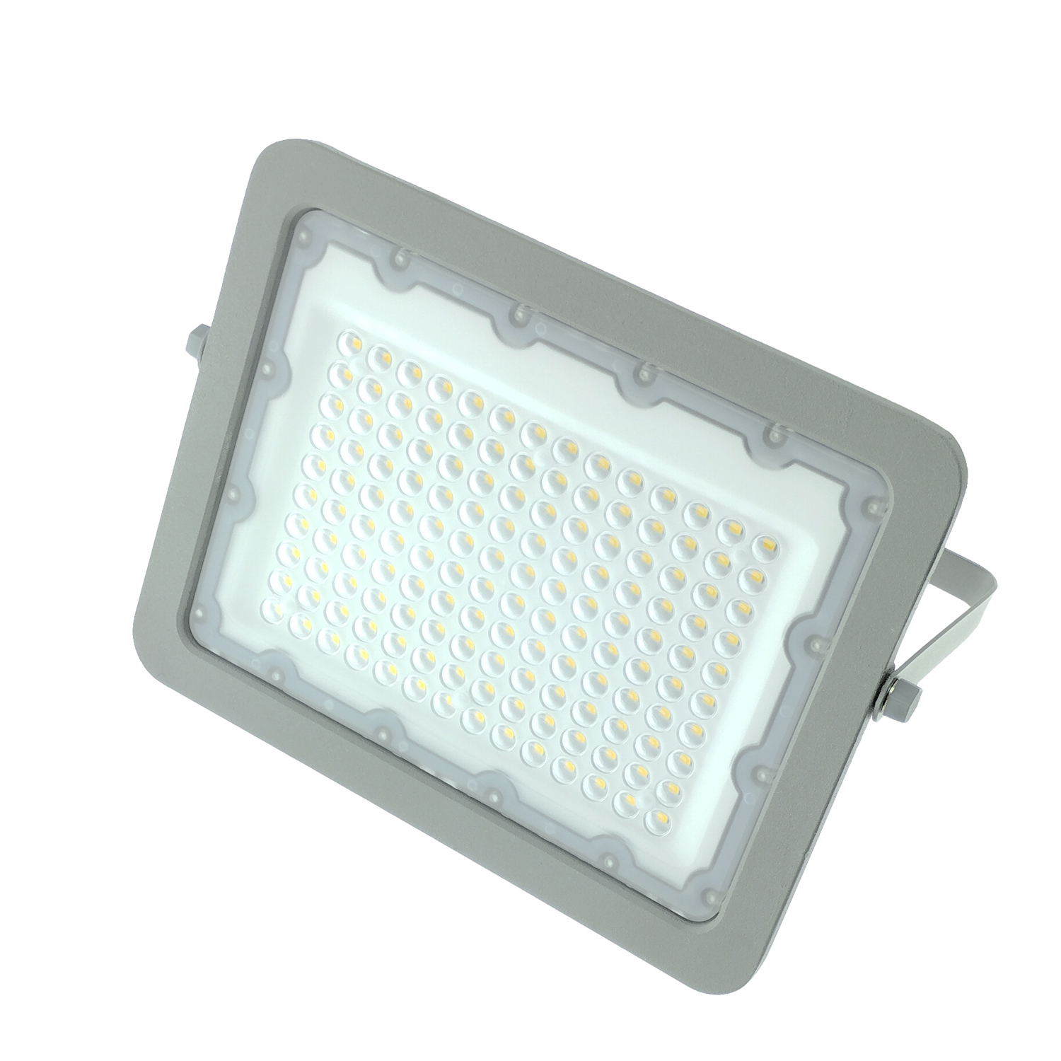 Projecteur LED 100W GRIS Étanche IP65 Forte luminosité avec LUMILEDS Puce  10000 Lumens Blanc neutre 4000K - Digilamp - Luminaires & Eclairage