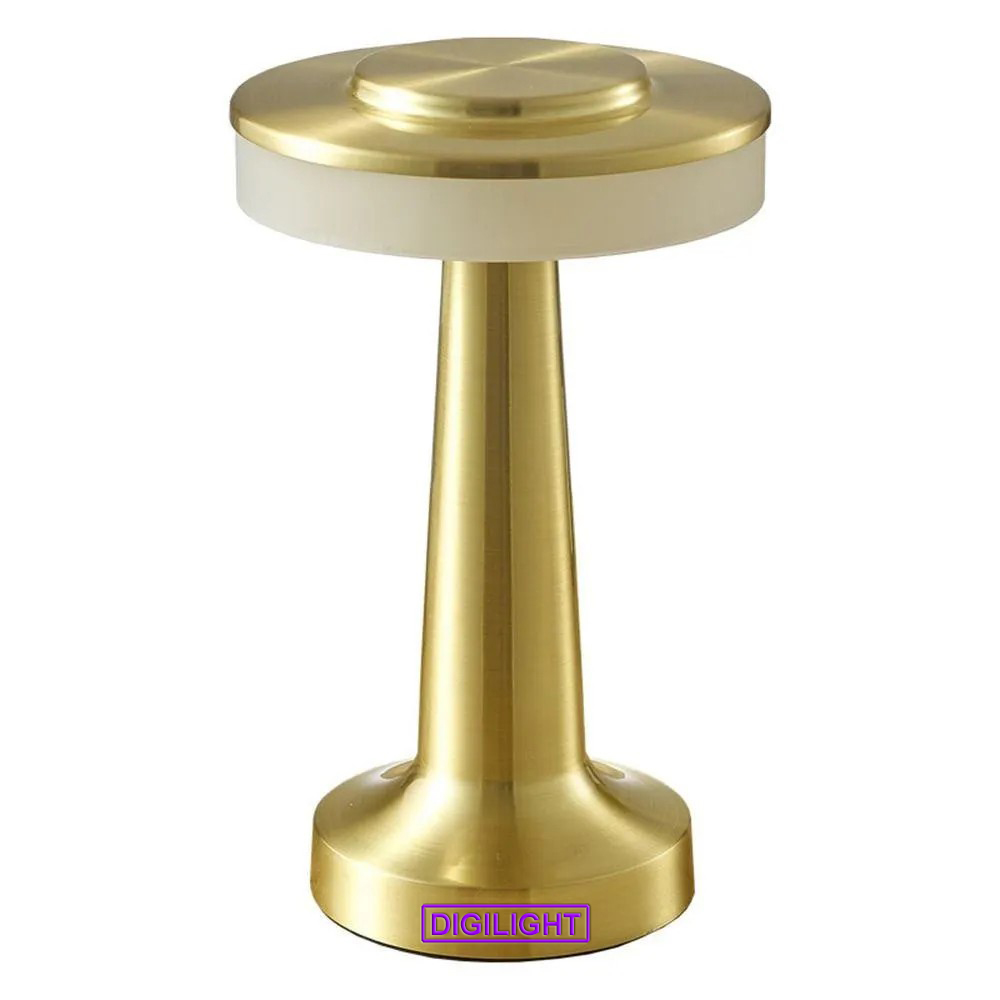 Lampe de table Goliving sur piles - Rechargeable et dimmable - Lampe tactile  moderne