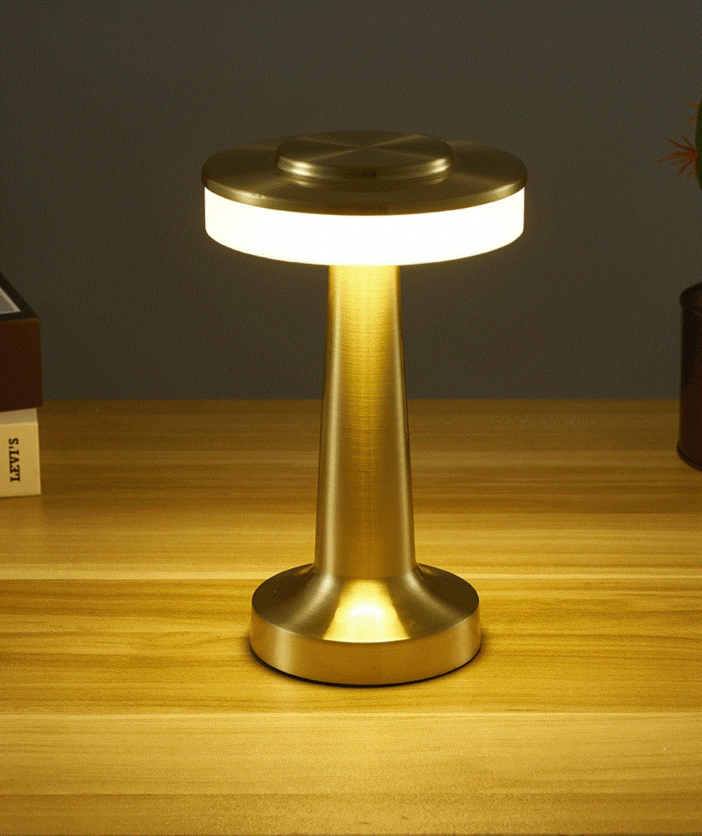 Lampe de table 12W LED Lampe de chevet avec variateur facile - Blanc