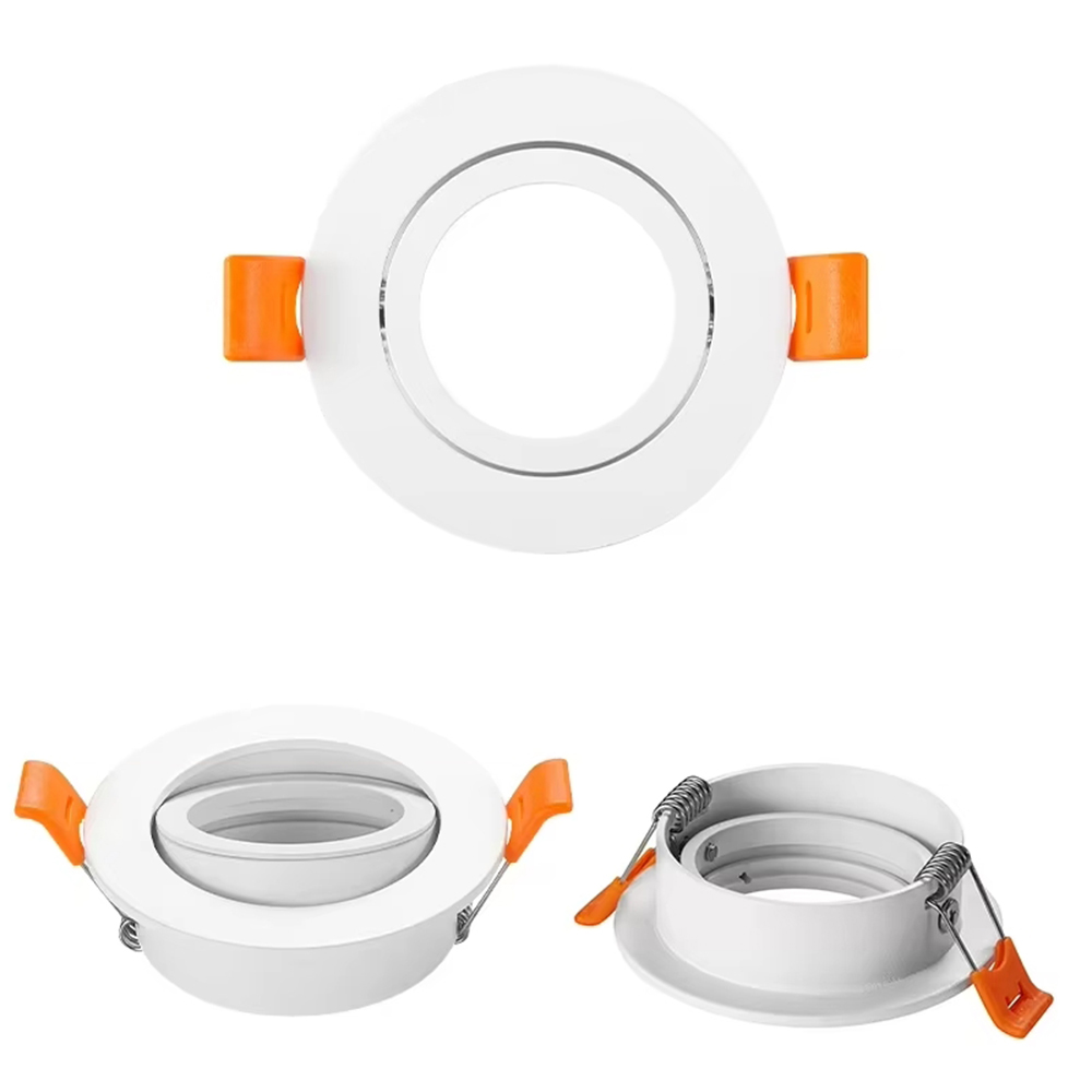 Collerette orientable rond pour ampoule GU10-MR16 Blanc