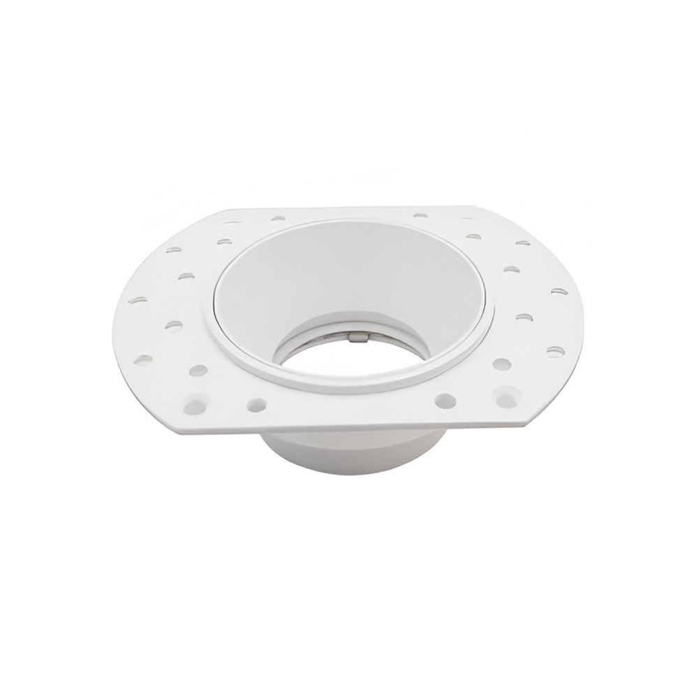 Collerette Downlight Intégration Plâtre pour ampoule GU10-MR16 Blanc