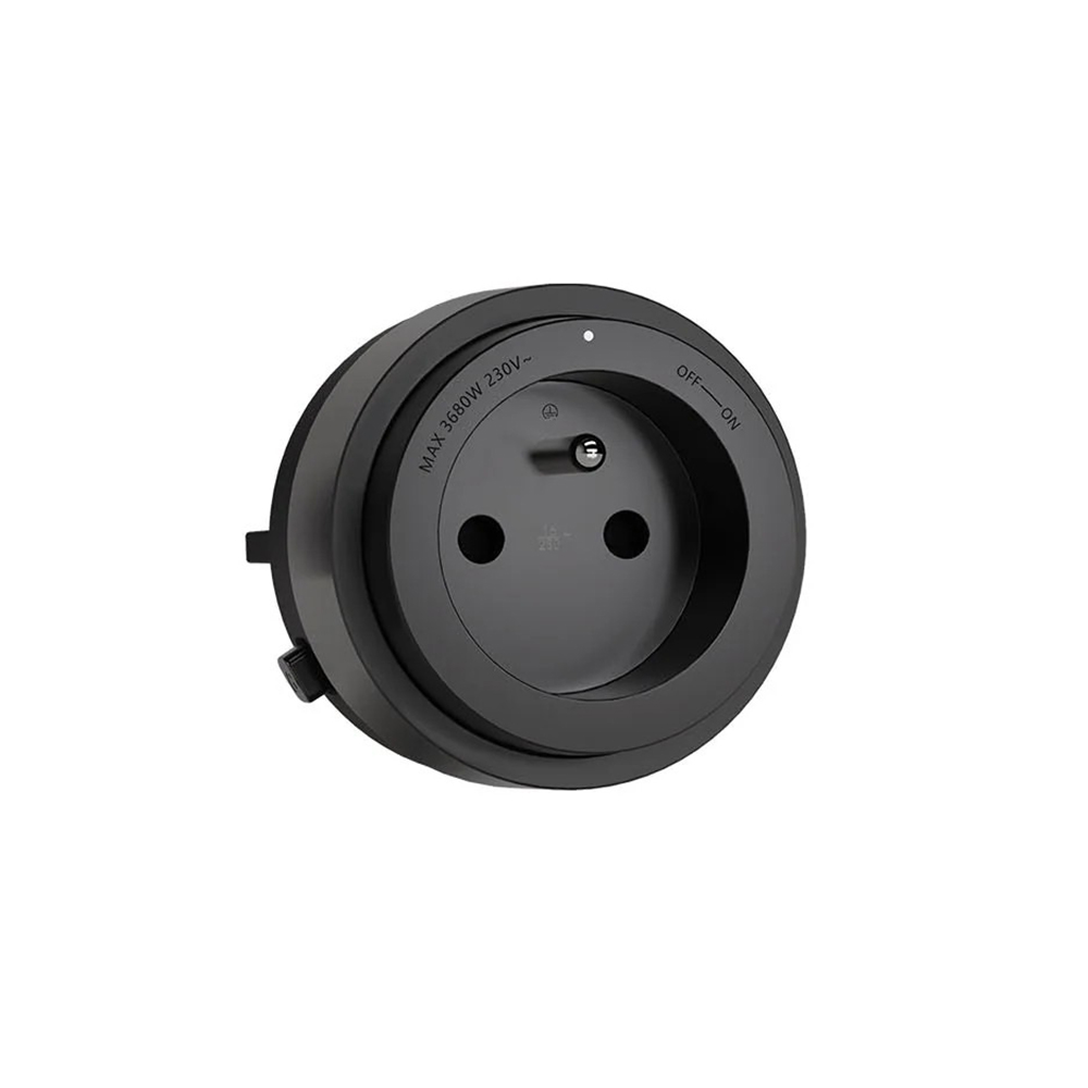 Prise 2P+T pour rail GONEO, Mécanisme de Rotation on/Off, 16A  Ø62 mm - Noir