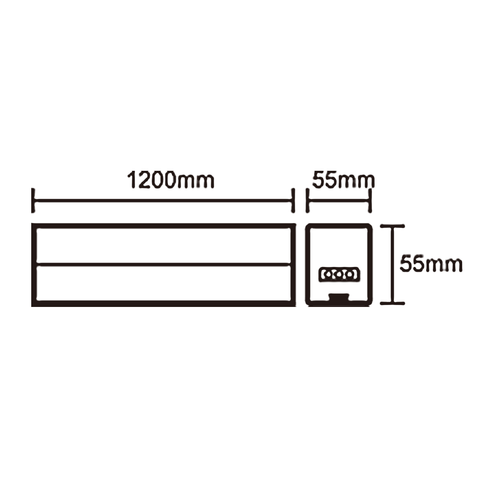 Barre Linéaire LED 4000k, Connecteur rotatif à 180° intégré – Image 3