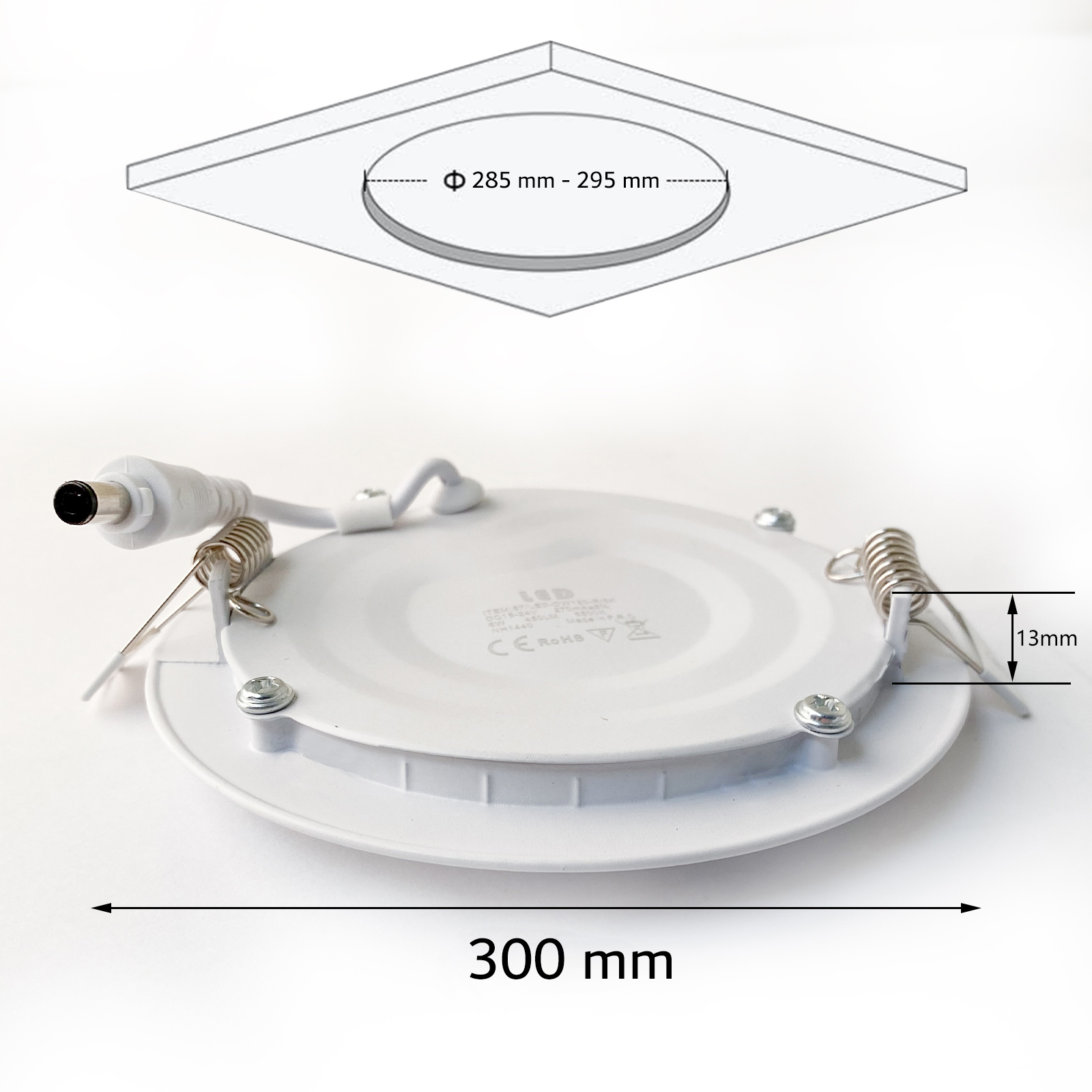 Digilamp Downlight LED rond encastrable Extra Plat 24W 2000Lm – Image 4