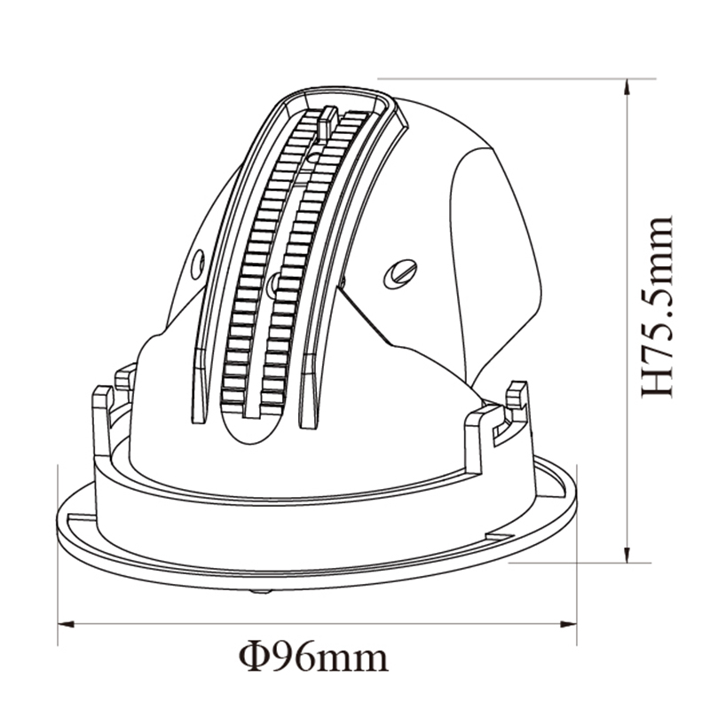 Spot Orientable LED COB Escargot 12W Blanc neutre 4000K – Image 4