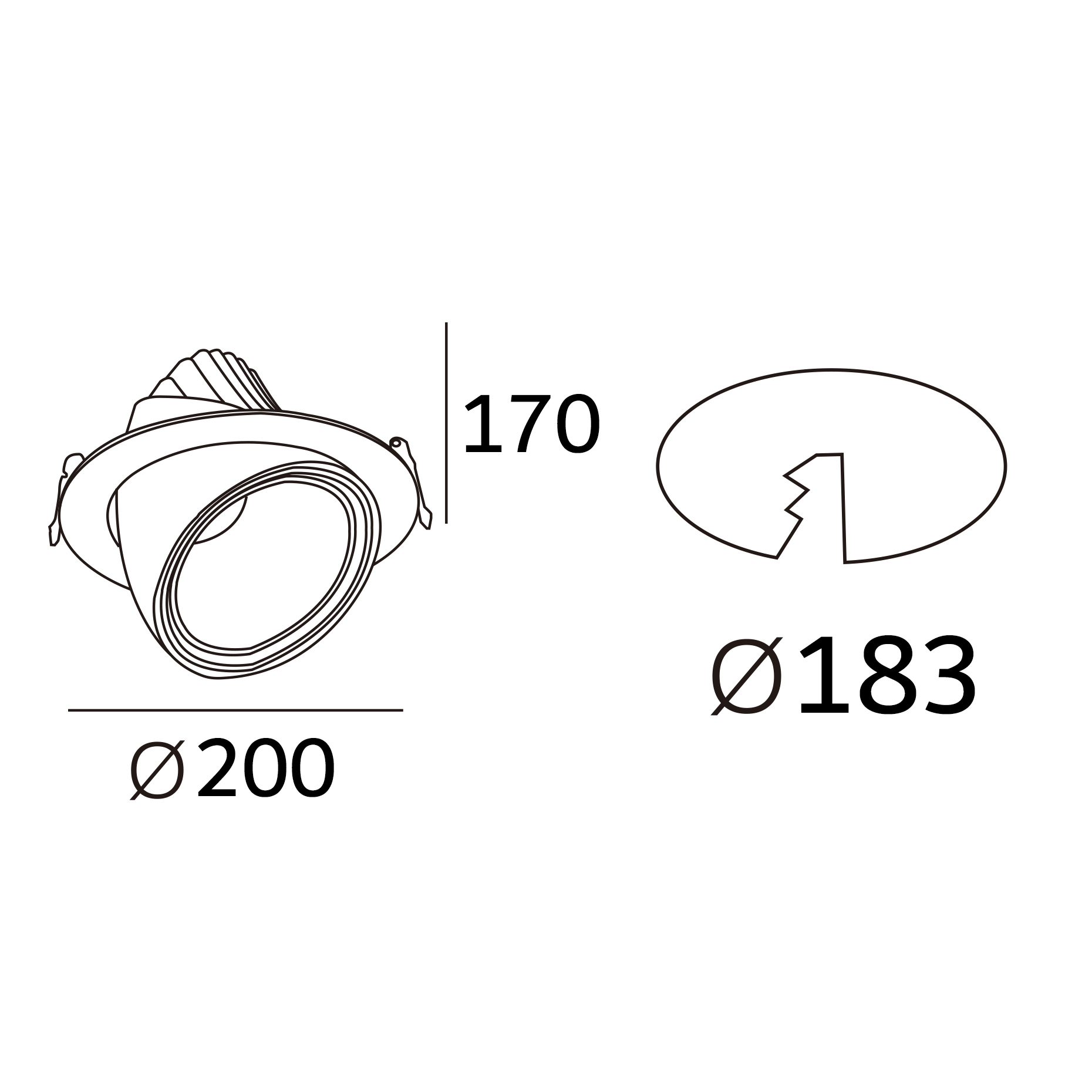 Spot Orientable LED COB Escargot 45W CCT 3000K/4000K/6000K – Image 2