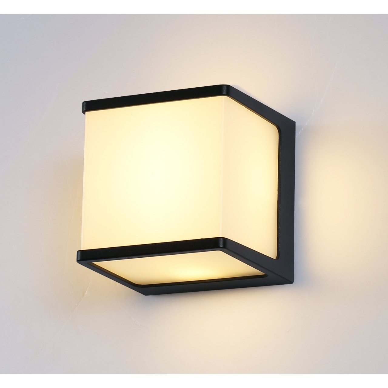 Applique Cube LED 10W 4000K 1000lm IP54 GRIS – Image 2