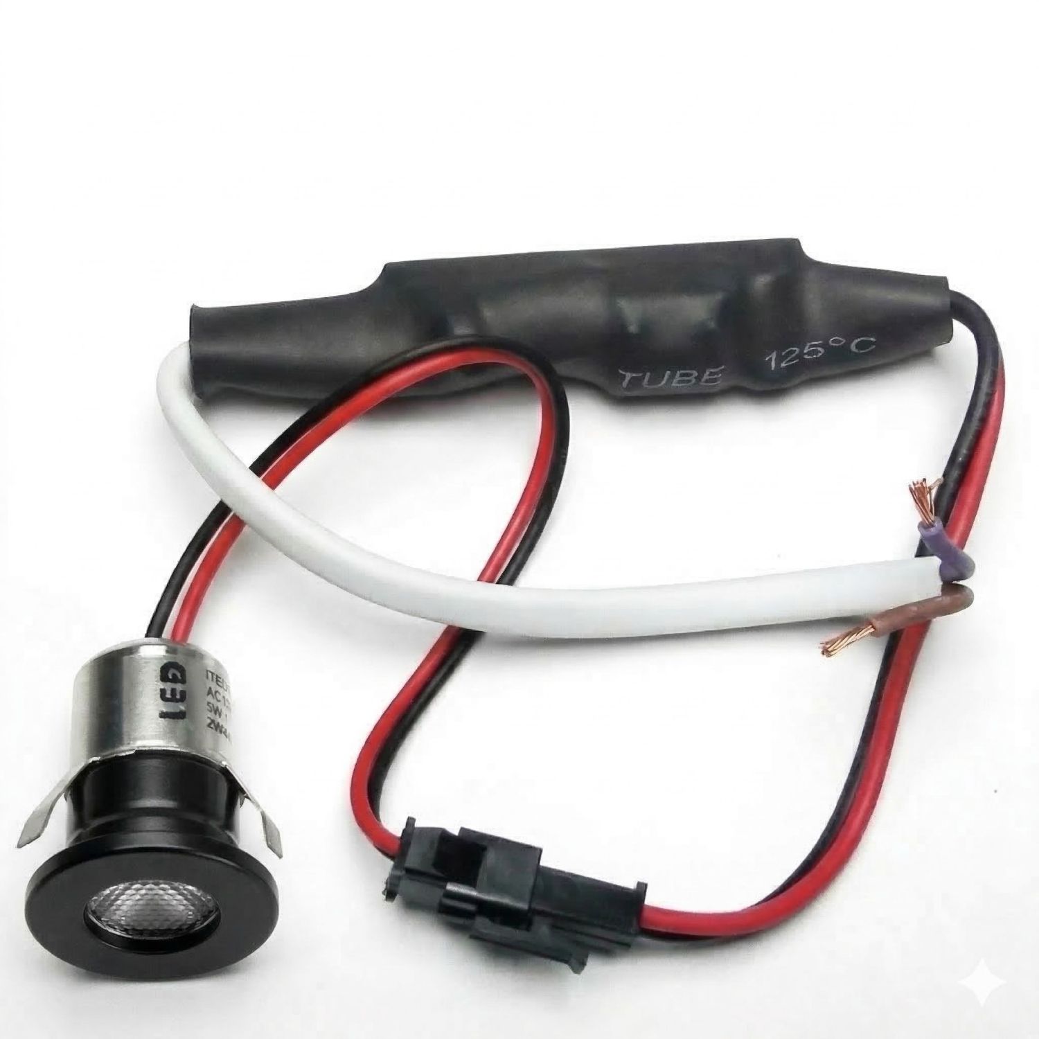 Mini spot LED encastrable 1W DC 12V - Noir – Image 6