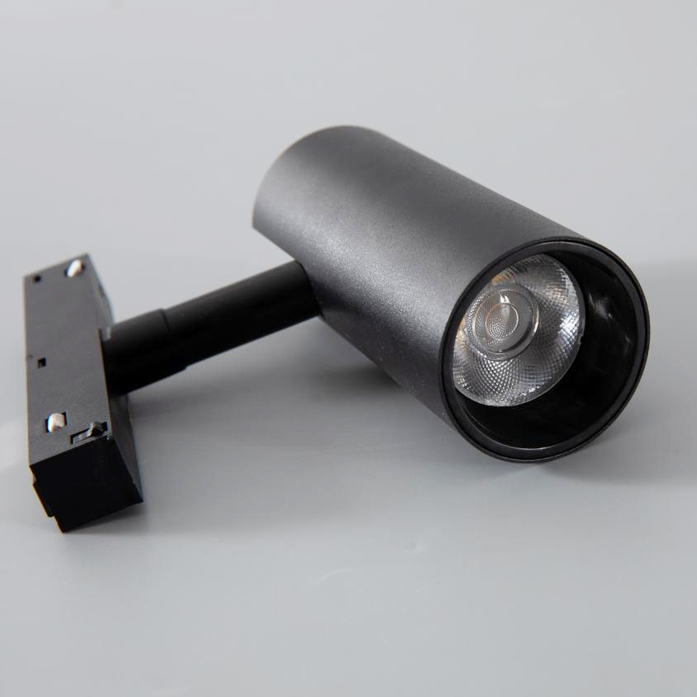 Spot LED 15W 3000K DC 48V rail magnétique NOIR 1800lm – Image 2