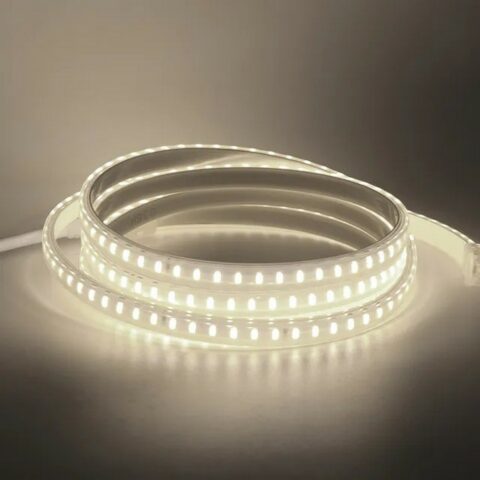 Kit Ruban LED 230v 10M étanche IP67 avec fixations fournies - 4000K Blanc neutre
