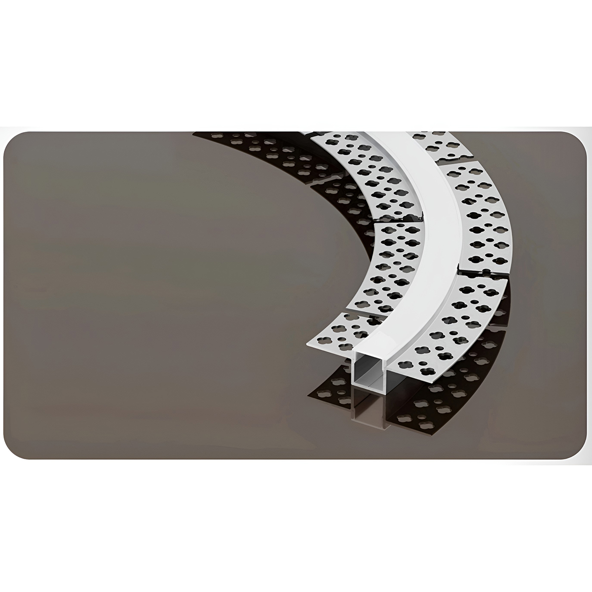 Profilé a sceller BA13 pour surface plate 2m, ROTATIF