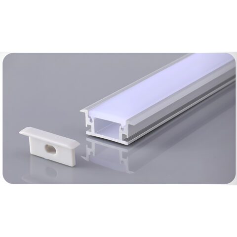 Profilé Aluminium encastré 2m, pour Ruban LED au Sol, Escalier, Canal