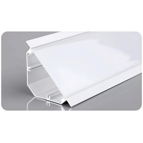 Profilé Aluminium 2M encastré angle 45°, pour Ruban LED au plafond