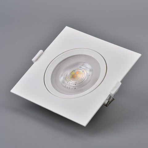 Spot LED Downlight CCT Carré Orientable, "3en1" 3 couleurs de lumière