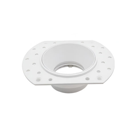 Collerette Downlight Intégration Plâtre pour ampoule GU10-MR16 Blanc