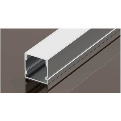 Profilé Aluminium en saillie 2m, pour Ruban LED 12/24V