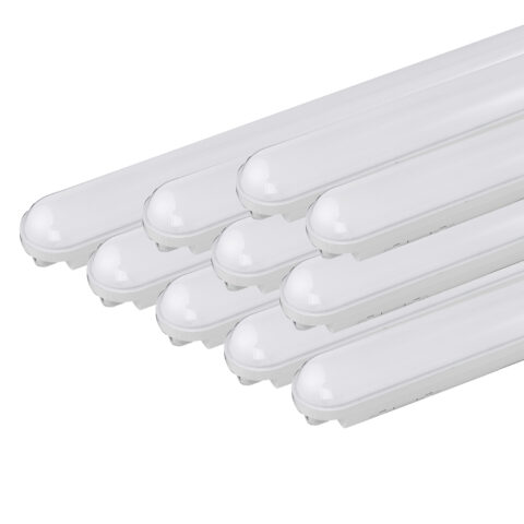Lot de 10 Réglettes LED étanches 120cm 36W IP65 Interconnectable - Blanc froid 6000K