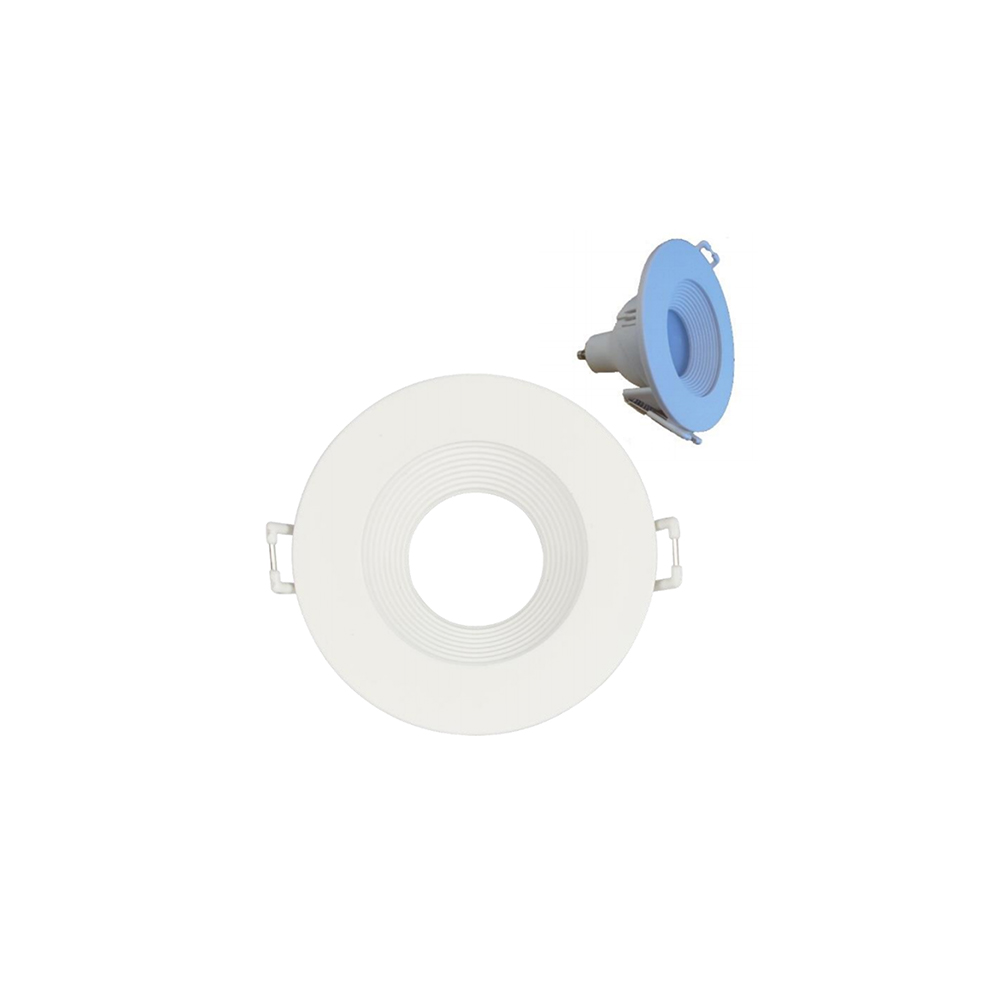 Collerette indirecte Ronde fixe pour ampoule GU10-GU5.3-MR16