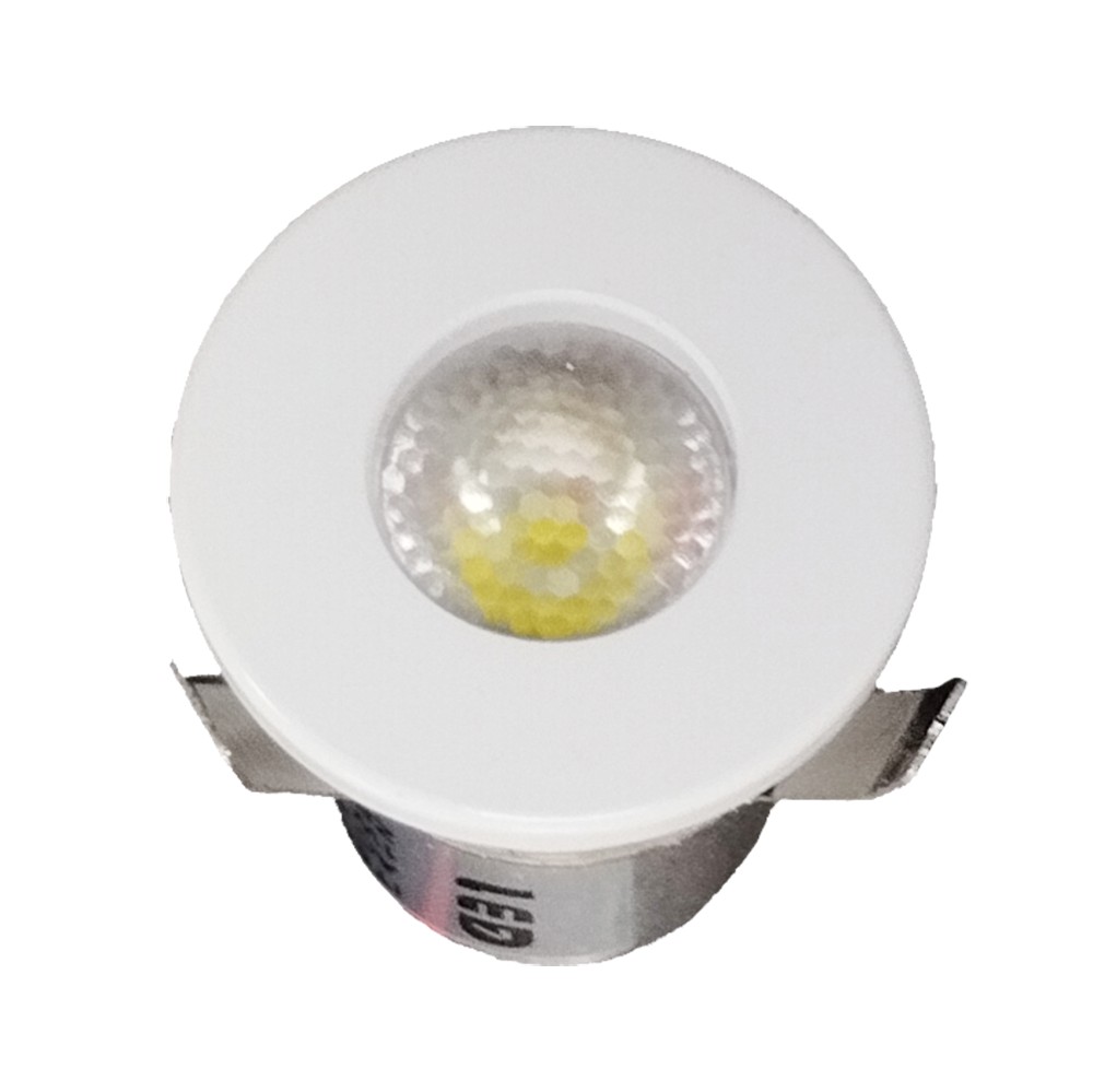 Mini spot LED encastrable 1W DC 12V - Blanc