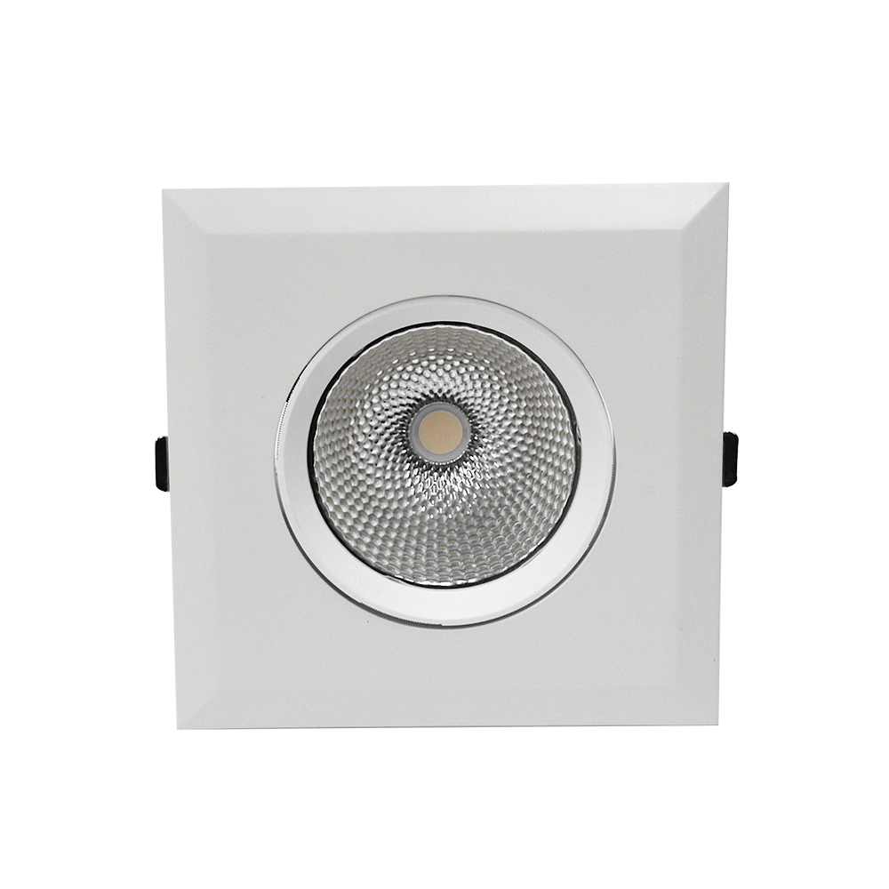 Projecteur encastrable LED carré 3K/4K/6K 40W Blanc ou noir