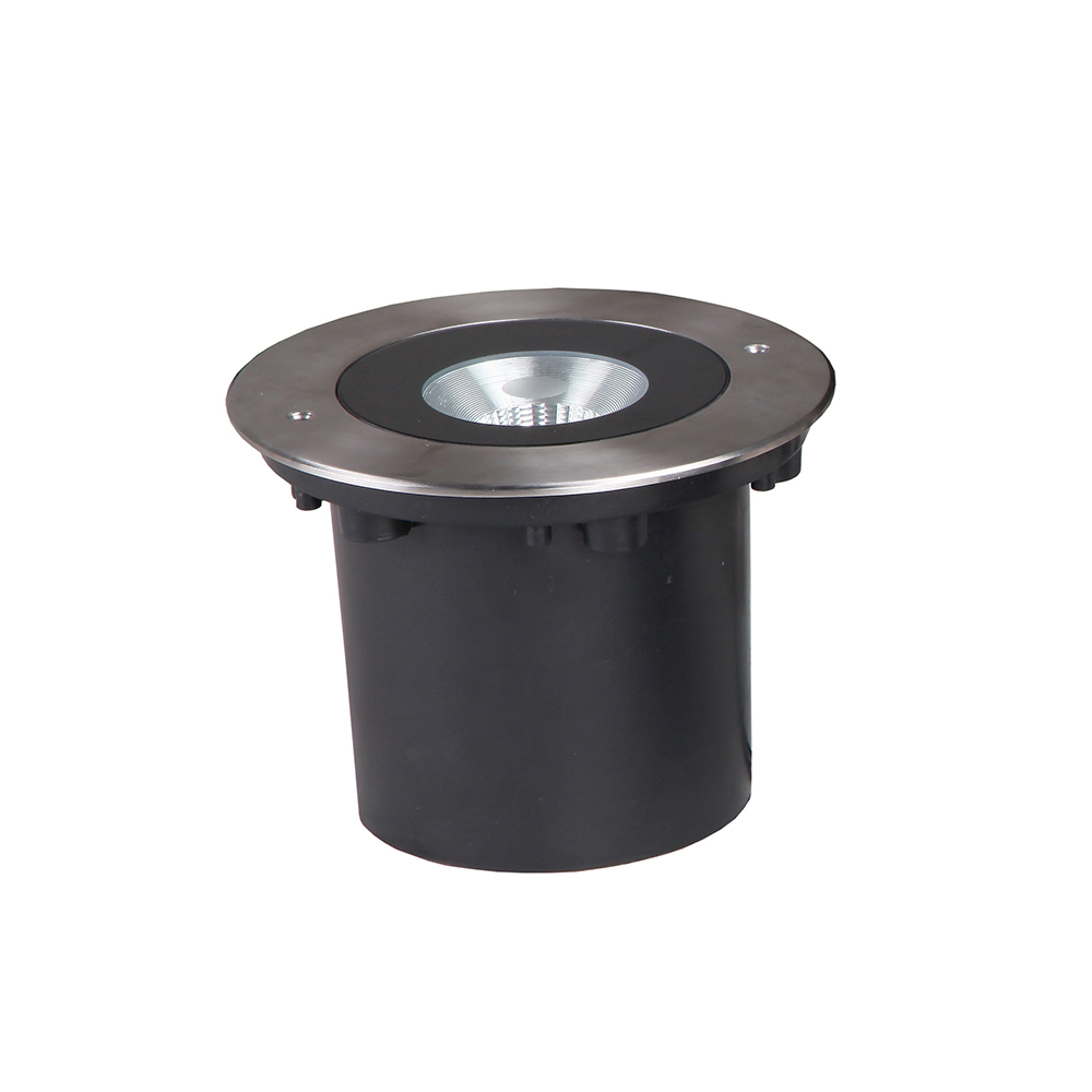 Spot de sol encastrable extérieur COB 18W/24W 3K IP67 Noir