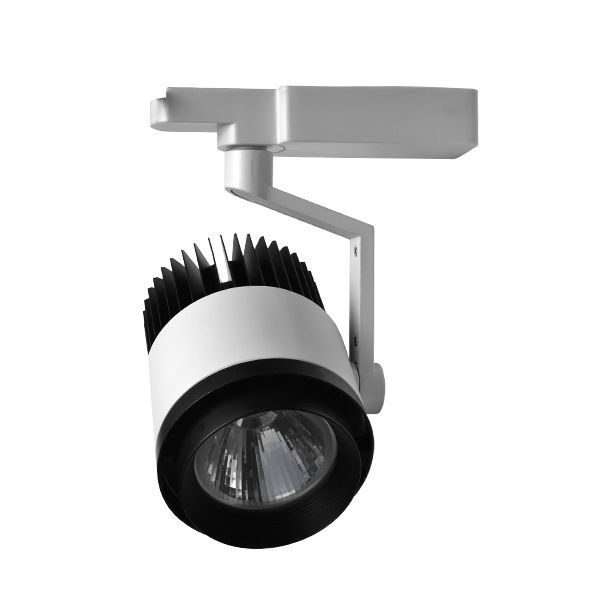 Track-line LED 30W monophasé Aluminium 3000K Blanc chaud