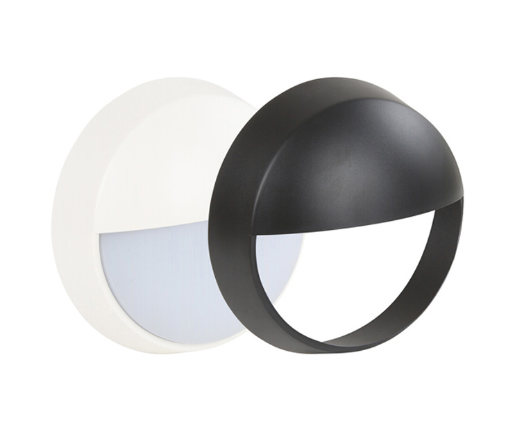 Hublot LED Rond 18W Noir/Blanc IP65