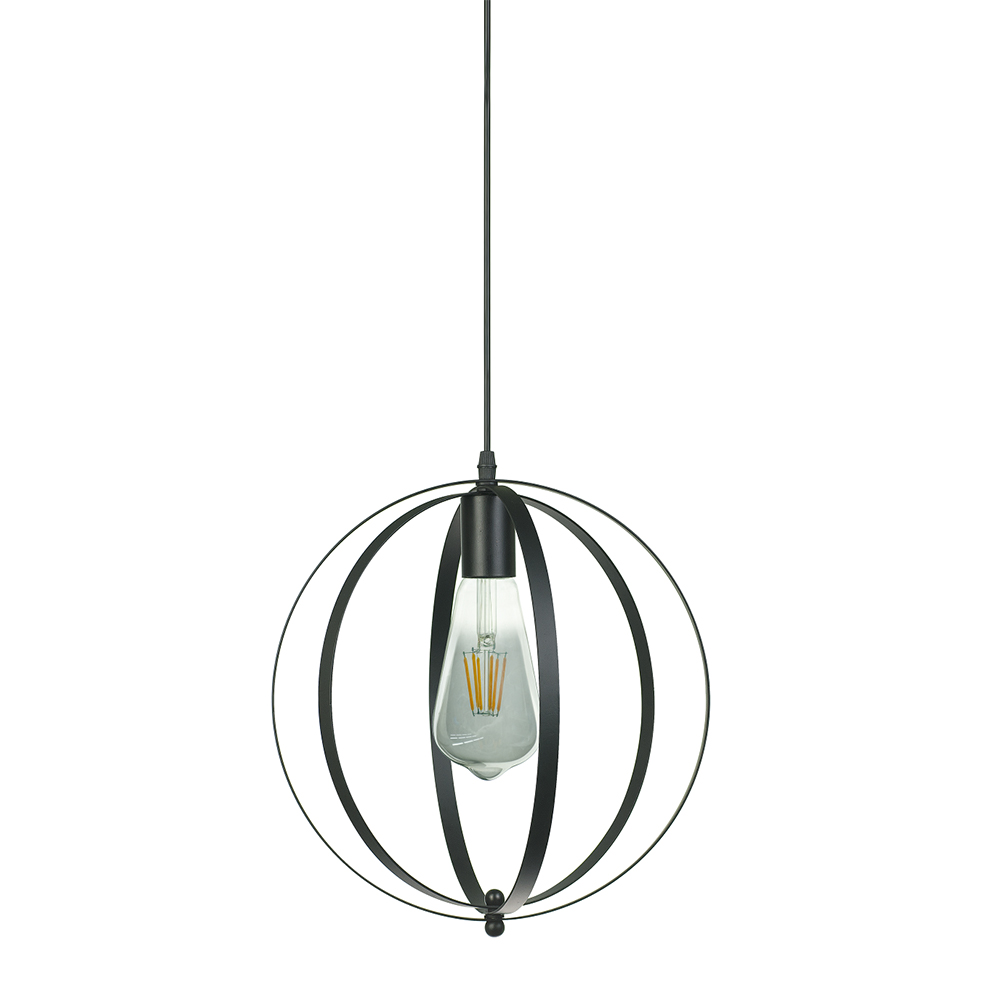 Suspension en métal filaire sans ampoule