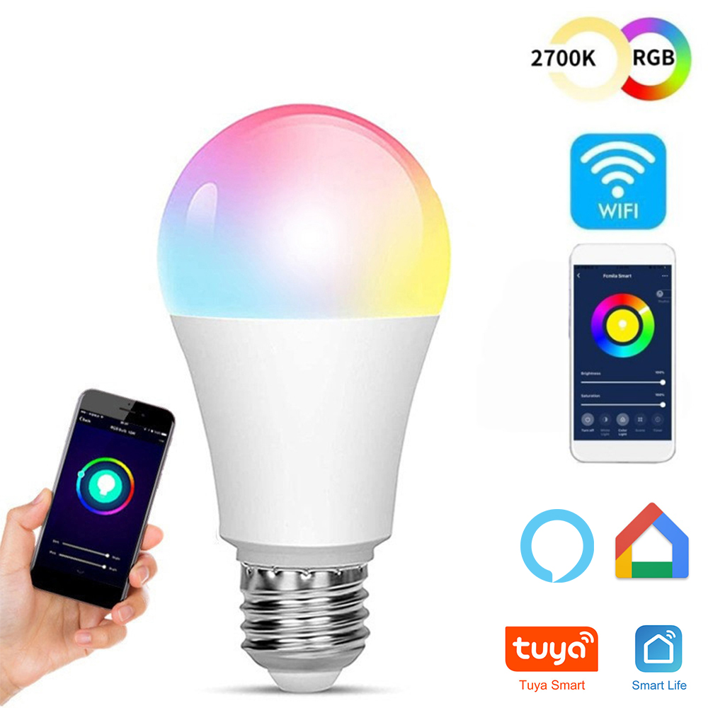 Ampoule A60 8W WiFi multicolore compatible Tuya Smart