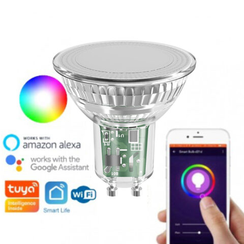 Ampoule GU10 5W WiFi multicolore compatible Tuya Smart