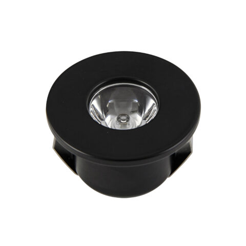 Mini spot LED encastrable 3W 250Lm 12V 4000K/3000K - Noir