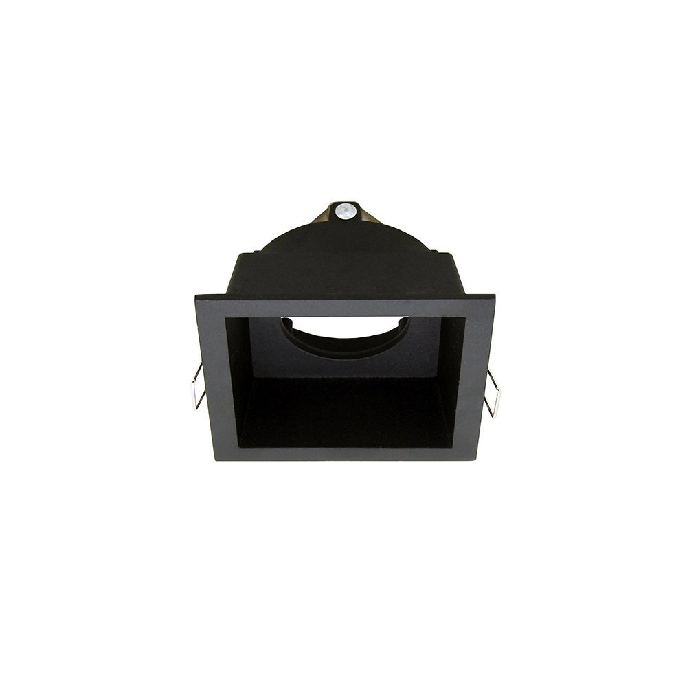 Collerette fixe pour ampoule GU10 Noir