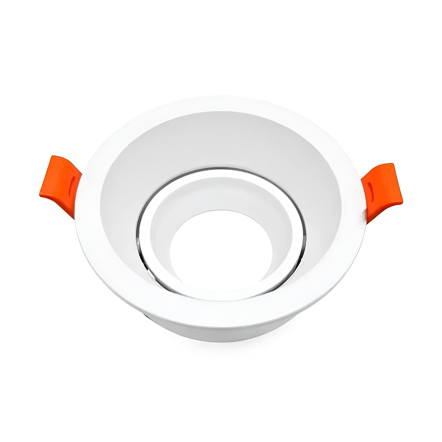 Collerette orientable rond pour ampoule GU10-MR16 - Blanc