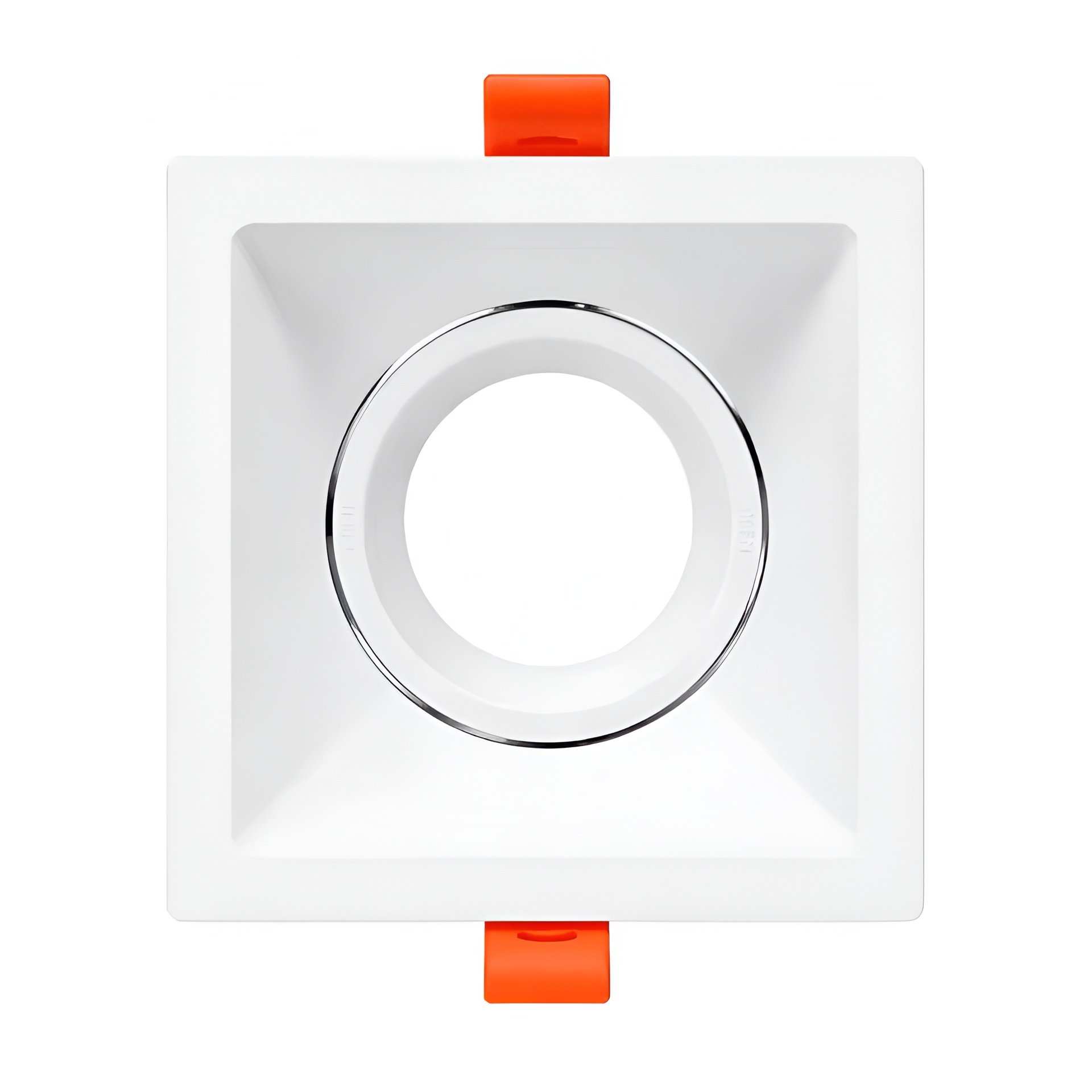 Collerette orientable Carré pour ampoule GU10-MR16 - BLANC