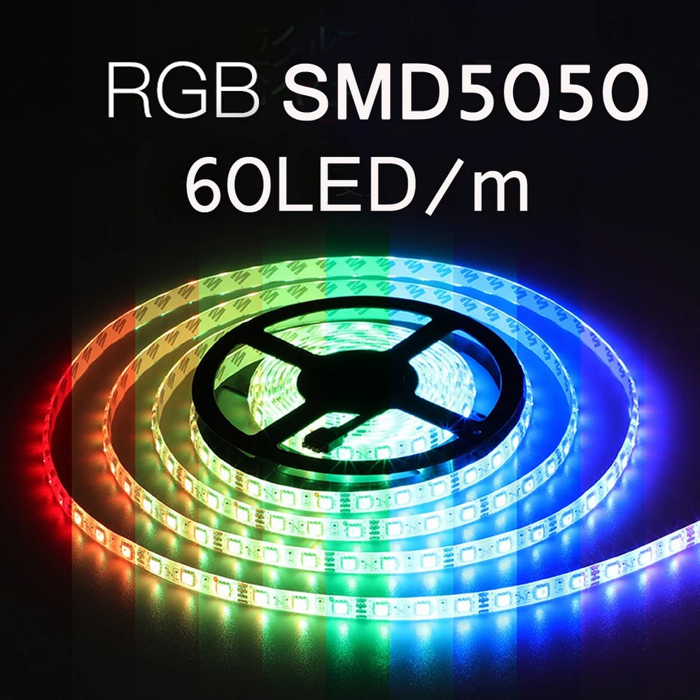 Ruban LED 24V 5050-60LEDs/M IP20 RGB - 5M