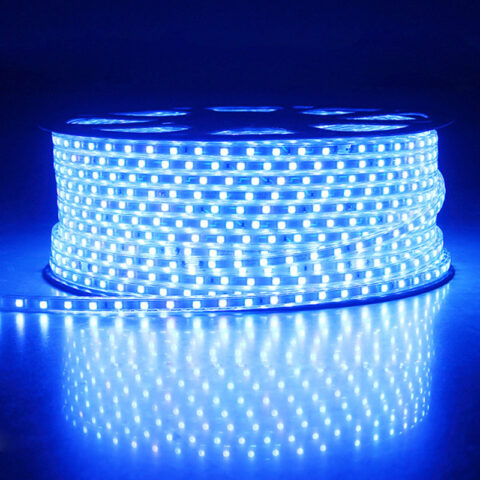 Ruban LED BLEU 230V recoupable SMD2835 IP67 18W/M 120LEDs/m