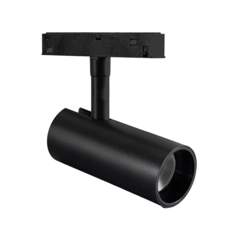 Spot LED 15W 3000K DC 48V rail magnétique NOIR 1800lm