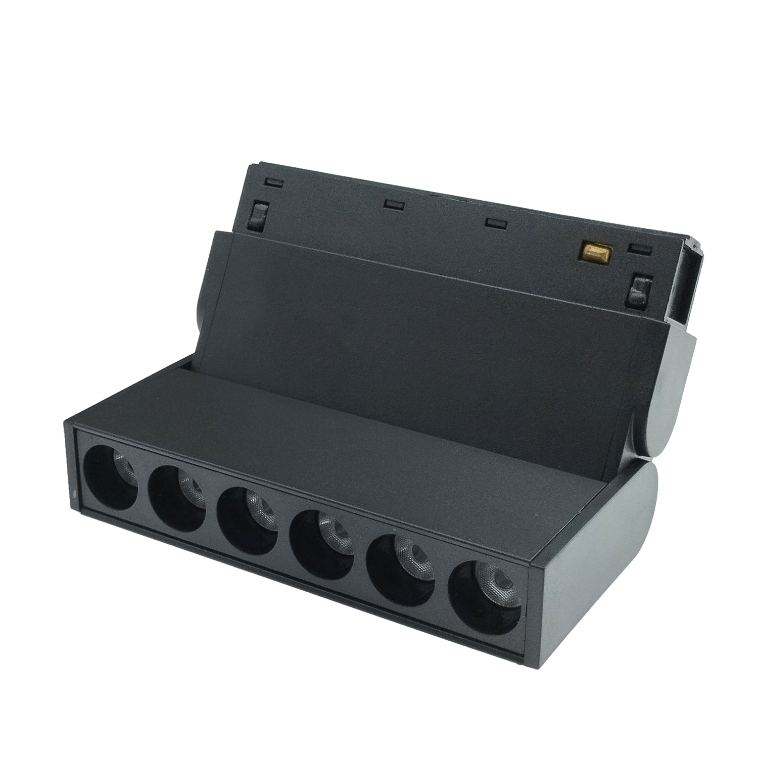 Spot LED pliable 6W DC 48V rail magné NOIR 118 x 118 x 23mm