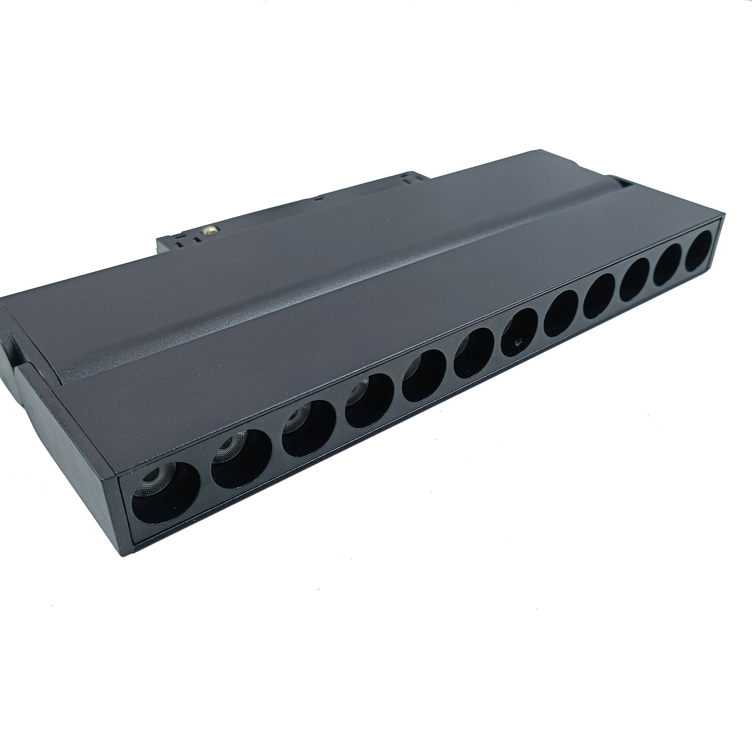 Spot LED pliable 12W DC 48V rail magné NOIR 235 x 118 x 23mm
