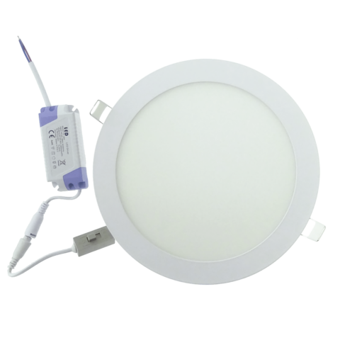 Downlight LED CCT Extra-plat 18w Ø225 mm, 3 en 1(3000K 4000K 6000K)/(non dimmable)