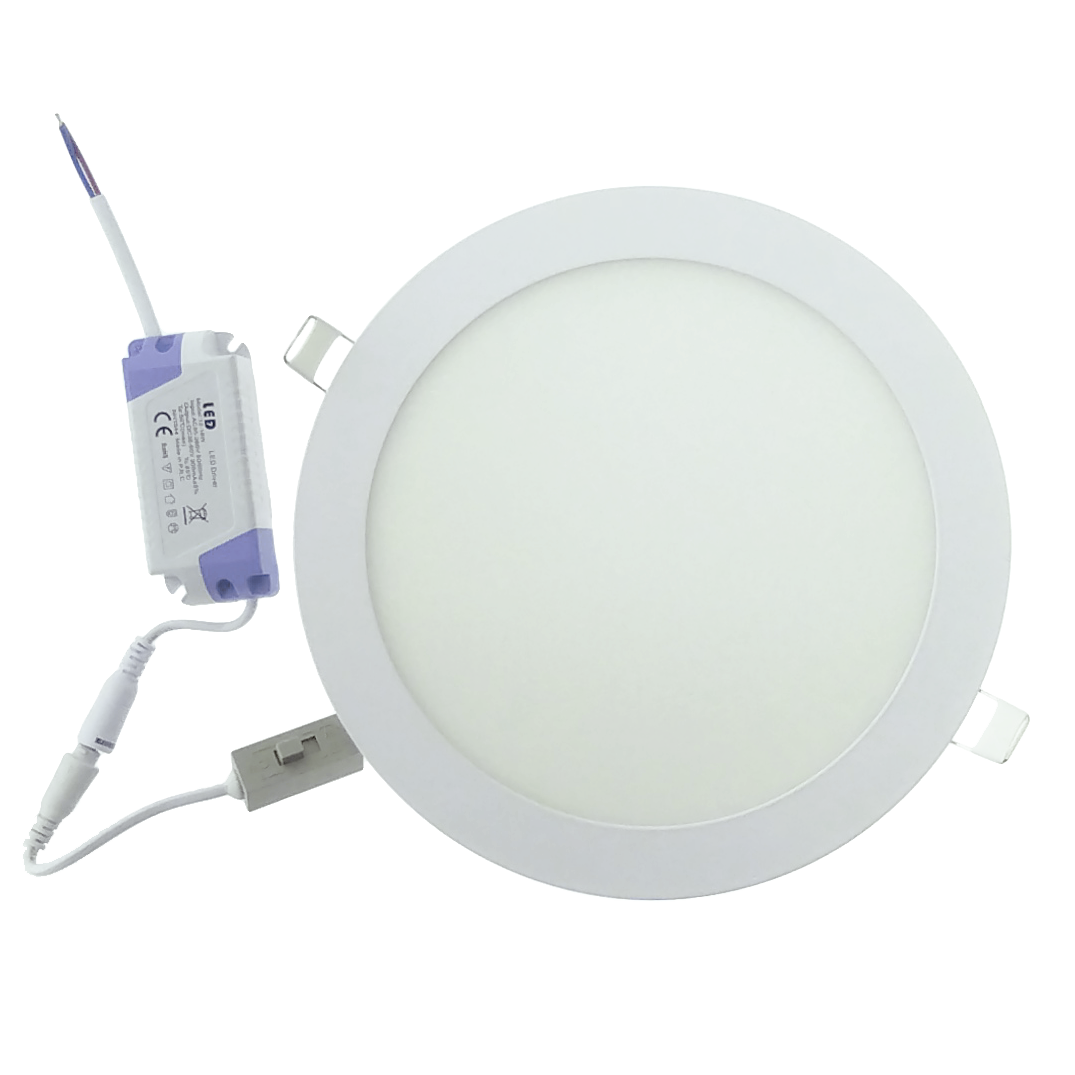 Downlight LED CCT Extra-plat 18w Ø225 mm, 3 en 1(3000K 4000K 6000K)/(non dimmable)