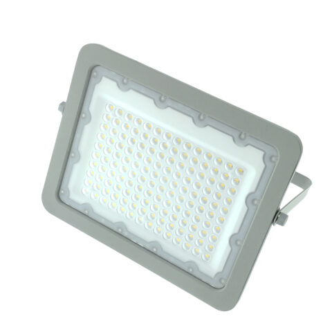 Projecteur LED 100W GRIS Étanche IP65 Forte luminosité avec LUMILEDS Puce 10000 Lumens Blanc neutre 4000K