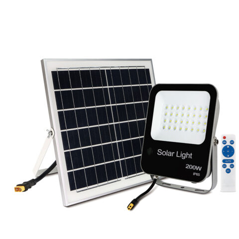 Projecteur étanche Solaire 200W, 6000K Blanc froid