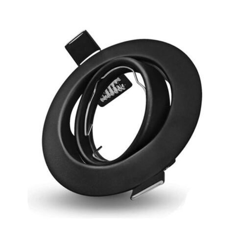 Collerette orientable rond pour ampoule GU10-MR16 - Noir