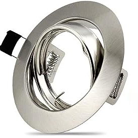 Collerette orientable rond pour ampoule GU10-MR16 INOX