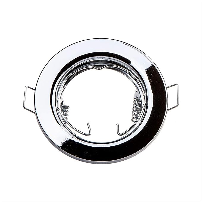 Collerette fixe rond pour ampoule GU10-MR16 INOX